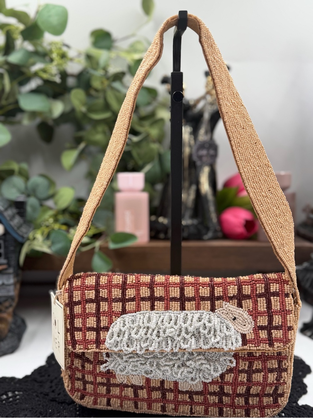 Sol and Mer Viral Beaded Sheep Shoulder Bag New Release NWT VHTF